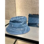 Chanel In Stock❗️ 25C Spring/Summer Collection 🧢 Heavy Denim Pearl-Embroidered Cap - Fisherman/Baseball Style w/ Logo & UV Protection - Image 2