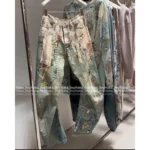 ACNE STUDIOS 2025 Spring/Summer New Collection — Niche ©️ Must-Have for It Girls ❕ 3D Printed Chain Graphic High-Waist Slimming Wide-Leg Denim Jeans for Women - Image 8