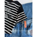 Louis Vuitton 2025SS Early Fall Collection 🔍 Jacquard Logo Stripe Tee - Round Neck Short Sleeve Knit Top - Image 9
