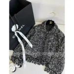 Chanel 25B Fall/Winter Collection 🔍 Artisan Lace Knit Set - Handcrafted Crochet Cardigan & Skirt w/ Silk Lining - Image 15