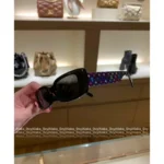 Louis Vuitton Hot Seller! 🔥 2025 Spring/Summer New Arrival - Tri-Color Print 🌈 Color-Block Narrow Square Sunglasses - UV Protection & Face-Slimming Effect with Gift Box - Image 2