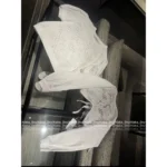 Chanel Dust Bag Packaging 🤍 2025S Early Spring Collection - "French Court Style" Vintage Crochet Lace Bubble Sleeve Blouse - Image 3