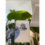 Chanel Jennie style Y2K Vintage Retro 💙 Metal Logo Square-Round Frame Translucent Sunglasses 🕶️ Ultra Flattering & Gift Box Packaging - Image 5