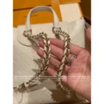 Louis Vuitton  Strawberry Mousse Pink 🎀 2025SS Classic Four-Leaf Clover Print Duma Backpack - Genuine Leather Mini Bookbag - Image 8