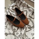 Hermes Classic Versatile "Old Money" Jane Ballet Flats 🐎 - Goatskin Mary Janes (Timeless Design) - Image 7
