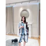 Louis Vuitton 2025SS Early Spring Collection 👔 Gender-Neutral Knit Set - Heavy Embroidery Notch Collar & Color-Block Jacquard - Image 16