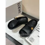 Loewe 2025 Foam Pebble Slides 🐻 Cloud Comfort Platform Sandals - Metallic Accents & Arch Support - Image 20