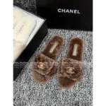 Chanel 25B Fall/Winter Collection 🐑 Backpack Buckle Slides - Shearling Loafers with Metal Logo - Image 19