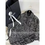 Chanel 25B Fall/Winter Collection 🔍 Artisan Lace-Knit Set - Hand-Embroidered Cardigan & Skirt with Silk Lining - Image 9