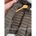 miumiu 2025SS FW Hooded Down Coat 🐻 Ultra-Light 90% White Goose Fill Jacket with Letter Logo - Image 6