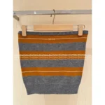 miumiu SS25 Early Fall Collection 🍊 Color-Block Layered Stretch Knit Letter Logo Wool Tube Top for Women - Image 5