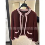 Chanel 25A Early Spring Runway Collection 🆕 Imported Cashmere Coord Set - Halter Neck Top/Cardigan/Skirt/Dress - Image 5