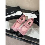 Chanel 25M Coco Beach Collection 🔎 Mesh Embroidered Quilted Mary Janes - Round Toe & Lambskin Lining for Comfort - Image 18