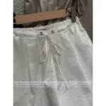 Chanel Exclusive Vintage Keep Edition ☑️ Vintage-Inspired Wide-Leg Pants - Comfy Waist Logo & Eco-Acetate Fabric - Image 10