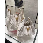 Chanel New Colorway❗️In Stock - 25C Early Spring Runway Collection / Runway Hobo Chain⛓️ Bag & Bucket Tote - Heavyweight Imported Full-Grain Leather - Image 5