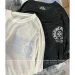 CHROME HEARTS 25SS Early Spring Collection 🇺🇸 Flag Print Cover-Up - Ultra-Soft Milk Cotton Sun Protection Shirt - Image 3