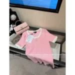 Chanel 2025SS Spring/Summer Full Collection 🎀 Color-Block Knit Set - Crew Neck Stretch Top/Dress/Tank (Brightening & Elegant) - Image 11