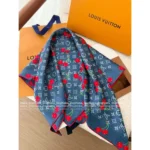 Louis Vuitton 2025 Spring/Summer Collection 🍒 Ouyang Nana x Collab Cherry Print Series - 100% Mulberry Silk Scarf / Bandeau / Shawl - Image 11