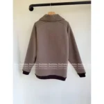 miumiu 2025SS Fall/Winter Collection 🔍 Women's Zip-Up Fleece Jacket - Cotton Sherpa w/ Wool Blend & Plush Pile - Image 7