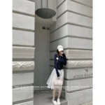 miumiu Versatile Styling 🔍 2025SS Spring/Summer Collection - Off-Shoulder Wool Knit Top - Jacquard Logo Sweater / Tube Top (Hot Girl Must-Have!) - Image 14