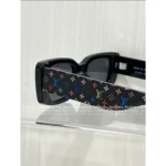 Louis Vuitton Hot Seller! 🔥 2025 Spring/Summer New Arrival - Tri-Color Print 🌈 Color-Block Narrow Square Sunglasses - UV Protection & Face-Slimming Effect with Gift Box - Image 13