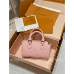Louis Vuitton  Strawberry Mousse Pink 🍓 2025 Early Spring Collection - Super Pink Speedy Nano Handbag/Crossbody for Women - Image 4
