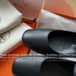 Hermes Classic Versatile "Old Money" Jane Ballet Flats 🐎 - Goatskin Mary Janes (Timeless Design) - Image 6