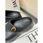 Loewe 2025 Foam Pebble Slides 🐻 Cloud Comfort Platform Sandals - Metallic Accents & Arch Support - Image 19