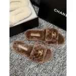 Chanel 25B Fall/Winter Collection 🐑 Backpack Buckle Slides - Shearling Loafers with Metal Logo - Image 18