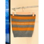 miumiu SS25 Early Fall Collection 🍊 Color-Block Layered Stretch Knit Letter Logo Wool Tube Top for Women - Image 4