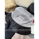 miumiu Gift Box Packaging 🎩 25 Spring/Summer Collection - UPF Sun Protection Hat with Letter Logo - Image 2