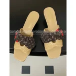 Louis Vuitton 25SS Spring/Summer Cherry Collection 🍒 Design-Forward Kitten Heel Sandals - Raffia Woven Uppers & Cherry Stem Heels - Image 22