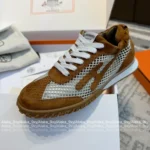Hermes 25SS Spring/Summer Collection 👟 Breathable Mesh Trainers - Unbeatable Comfort! Custom Imported Calfskin/Suede & Goatskin - Image 18