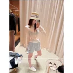 miumiu 25SS Spring/Summer Collection ❕ Two-Tone Keeper Edition - Sheer Stretch Milk Cotton Top - Off-Shoulder & One-Shoulder Versatile Style - Image 8
