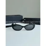 Chanel 25B Detachable Leather Bow Glasses 🎀 Round Frame Cat-Eye Sunglasses - Celebrity Inspired 🕶️ - Image 12