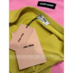 miumiu 25SS New Colorway 🥑 Women's Elastic Knit Tube Top - K-Pop Girl Group Inspired Letter Logo - Image 14