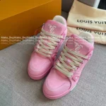 Louis Vuitton 2025 Summer Collection 🌸 Premium Couple Trainer Sneakers - Sakura Pink w/ Gift Box Packaging (Other Colors: Contact Customer Service) - Image 20