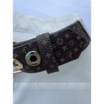 Louis Vuitton 2025SS Early Fall Collection 🤍 Women's White Shirt with Leather Trim - Genuine Leather Collar & Metal Button Details - Image 9