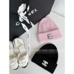 Chanel 2025B Fall/Winter Collection 🧣 Towel-Jacquard Logo Set - Cashmere Beanie & Scarf w/ Plush Texture - Image 7