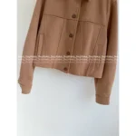 Louis Vuitton 2025SS Early Fall Collection 🤎 Khaki Wool Blend Coat Dress - Runway-Inspired Tweed Outerwear - Image 12