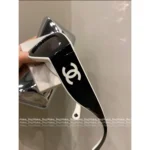 Chanel 2025S Spring/Summer Collection 🕶️ Black & White Contrast Cat-Eye Sunglasses - Gift Box Packaging - Image 5
