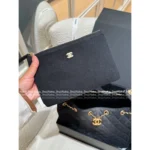 Chanel Jennie's Private Style 🖤 2025SS Early Spring Heavy Denim Tote Bag - Detachable Metal Chain ⛓️ & Drawstring Design*30*15cm💲370 - Image 11