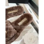 Chanel 25B Fall/Winter Collection 🐑 Backpack Buckle Slides - Shearling Loafers with Metal Logo - Image 17