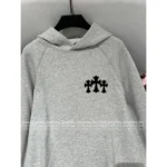CHROME HEARTS 2025 SS Early Fall Full Collection Grey Print Logo Set - Cross Design Hoodie/Pullover/Shorts/Pants - Image 13