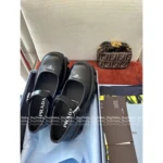 Prada 2025SS New Collection 🔍 Platform Mary Janes - Chunky & Classic Tri-Logo (Imported Full-Grain Leather) - Image 19
