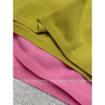 miumiu 25SS New Colorway 🥑 Women's Elastic Knit Tube Top - K-Pop Girl Group Inspired Letter Logo - Image 13