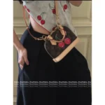 2025 Collaboration TM Nano Alma Collection 🍒 Cherry Print Leather Handbag - Full Series of Mini Totes 👜 - Image 13