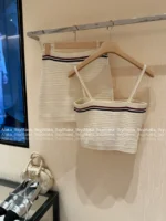 miumiu 25 Spring/Summer Collection 🤍 Korean Instagram Style Set - Knitted Tank Top & Bodycon Skirt - Image 11