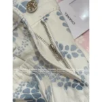 Chanel 2025M CoCo Beach Resort Collection 💗 Print Logo High-Waisted Denim Shorts - Slimming Cut w/ Pockets - Image 15