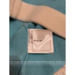 Chanel 25S Spring/Summer Collection 🩵 Color-Block Knit Set - Crystal Brooch Wool Coordination (Haute Minimalism) - Image 2